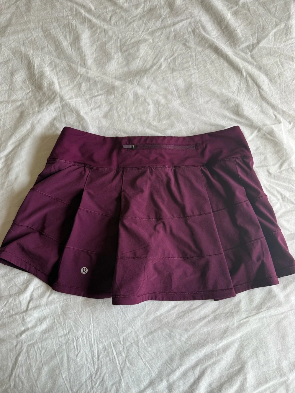 lululemon athletic skort in plum, size 8